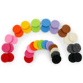 42Pcs Replacement Refill Pads (22mm) for Essential Oil Diffuser Necklace, Bracelet, Car Diffuser & Vent Clip – Includes 14 Vibrant Colors